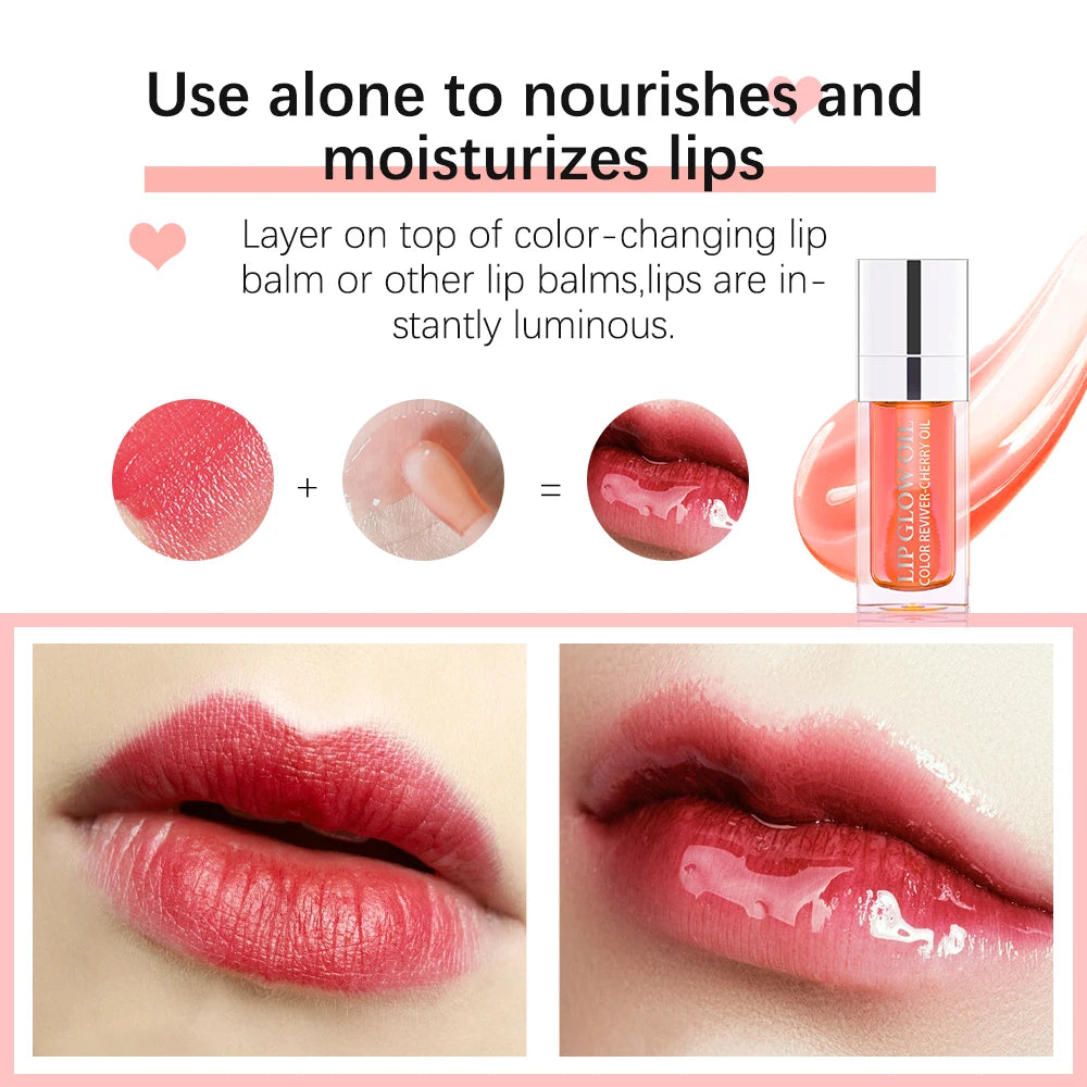 Ibcccndc Hydrating Lip Glow Oil For Plump Glossy Lips