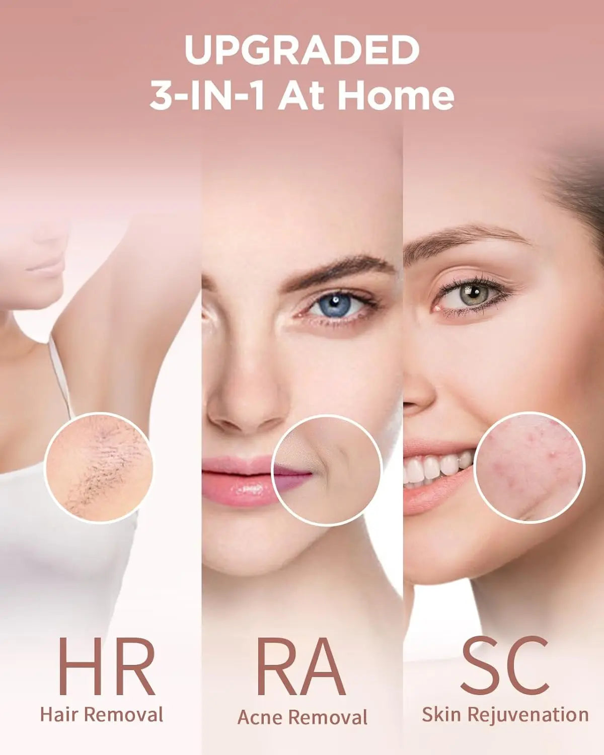 JooYee IPL Hair Removal Epilator For Safe Permanent Face And Body Use