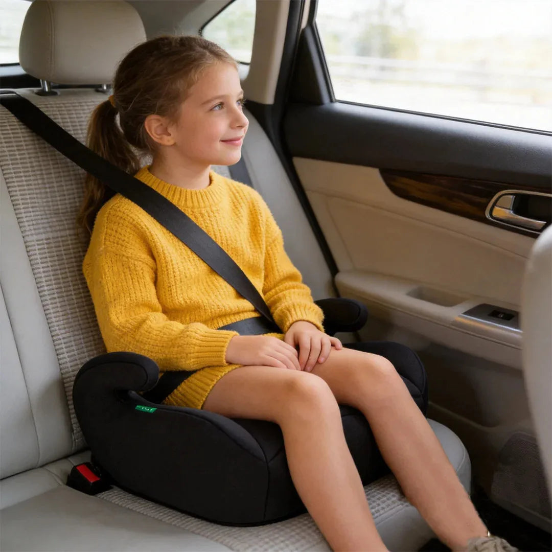 Ergonomic Backless Kids Booster Seat With Belt Position Guide