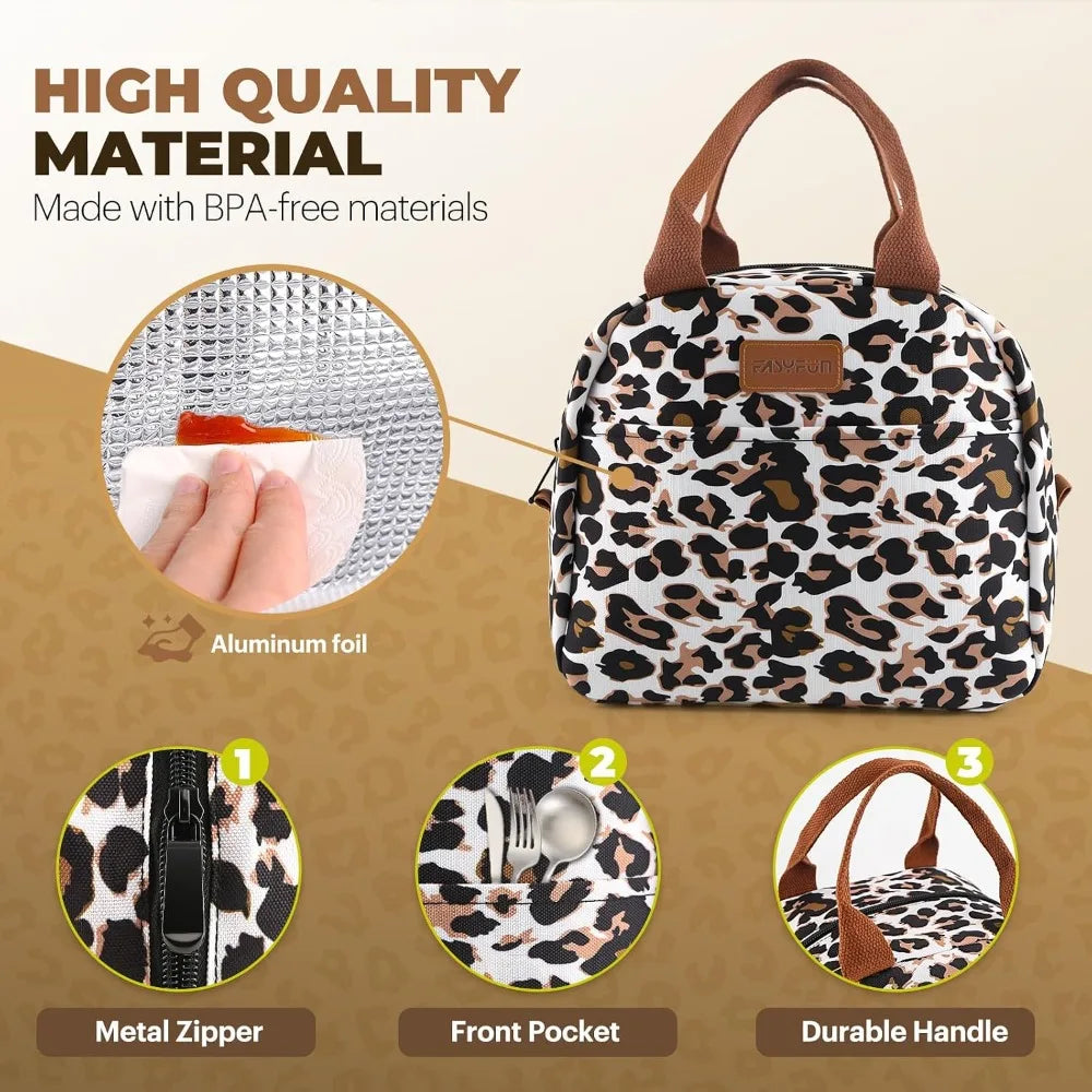 Large Capacity Insulated Leakproof Thermal Lunch Cooler Tote Bag