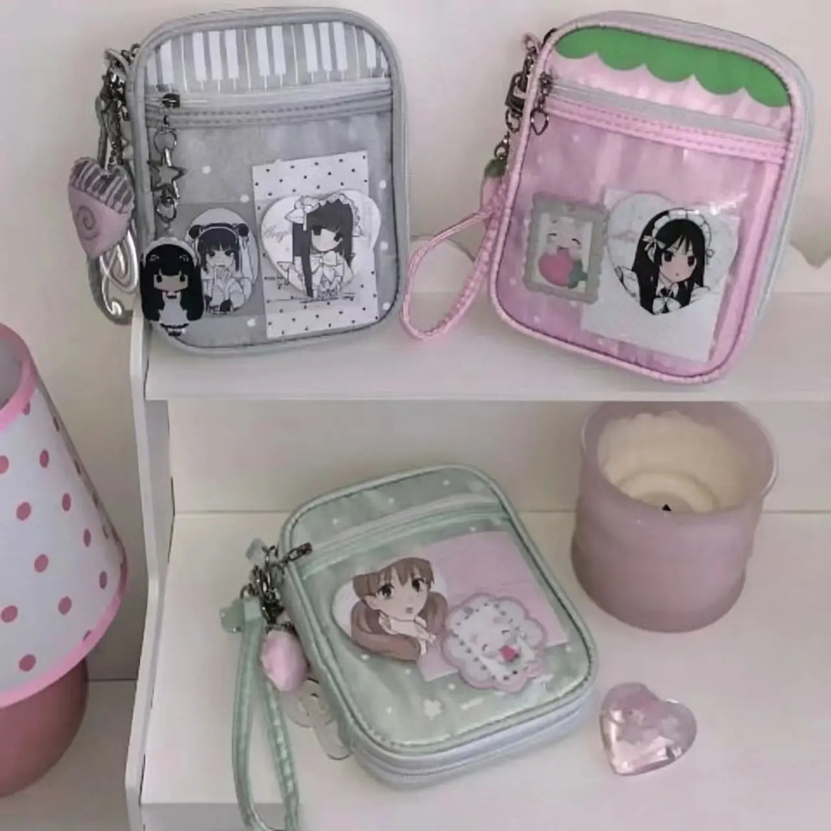 Transparent Window Kawaii Itabag For Anime Badges And Photocards