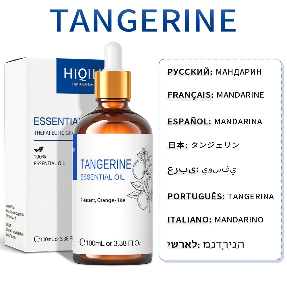 Hiqili Premium Tangerine Essential Oil For Cleansing And Relaxation