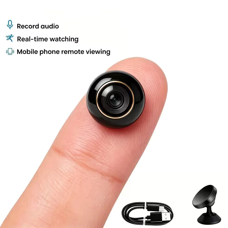 Mini 4K WiFi Monitoring Camera Featuring Night Vision And Audio