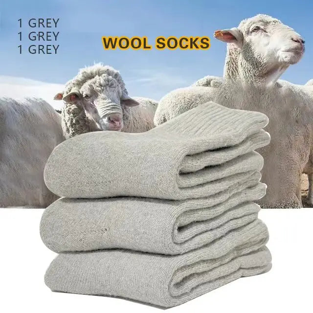 Premium Wool Blend Crew Socks For Winter Warm Comfortable Fit