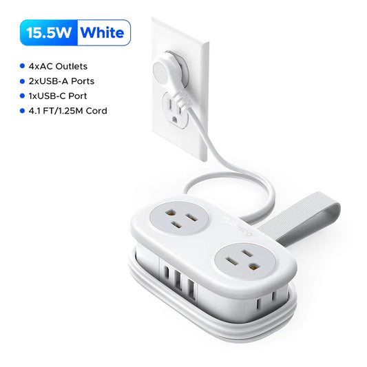 Orico 4 Outlet Power Strip Featuring USB Type C Ports