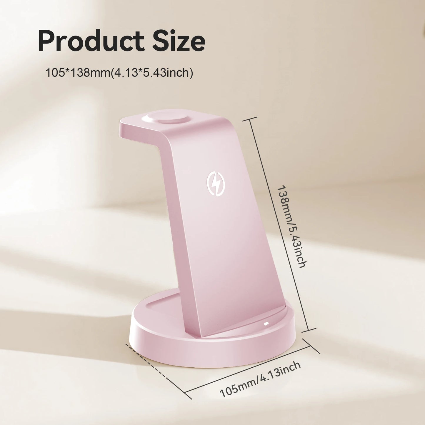 Foldable Magnetic Wireless Charger Stand With 15W Fast Charging Dock