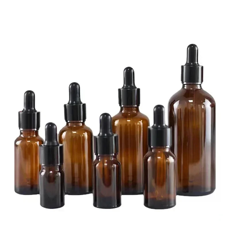 Refillable Glass Dropper Bottles For Essential Oils With Included Funnel