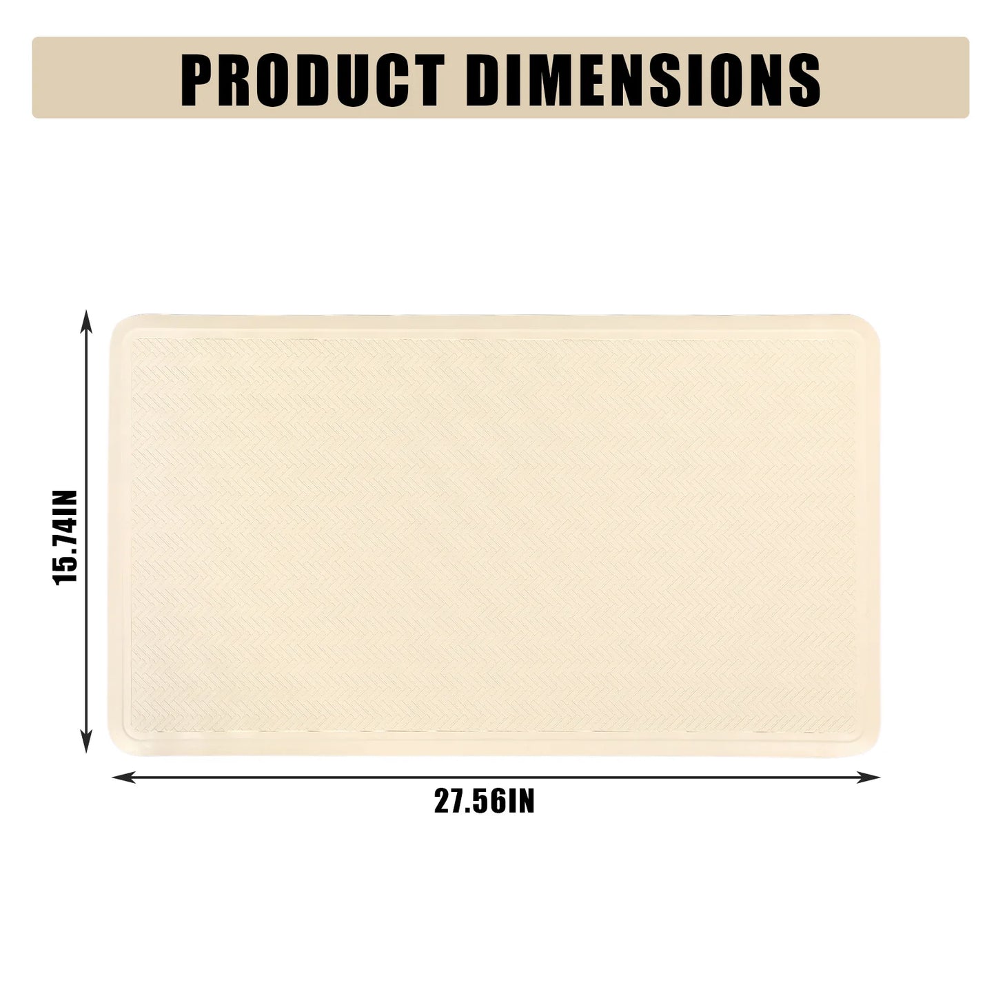 Non Slip Rubber Bath Mat With Suction Cups For Showers