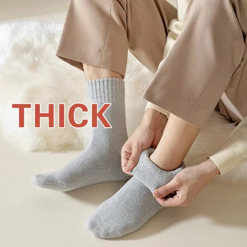 Premium Wool Blend Crew Socks For Winter Warm Comfortable Fit