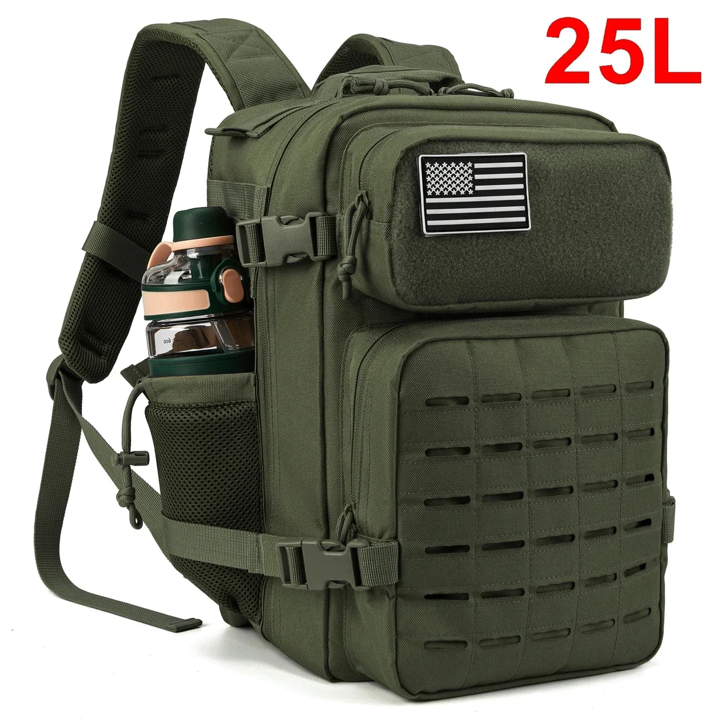 Refi Gear 25L Tactical MOLLE Backpack For Hiking Survival