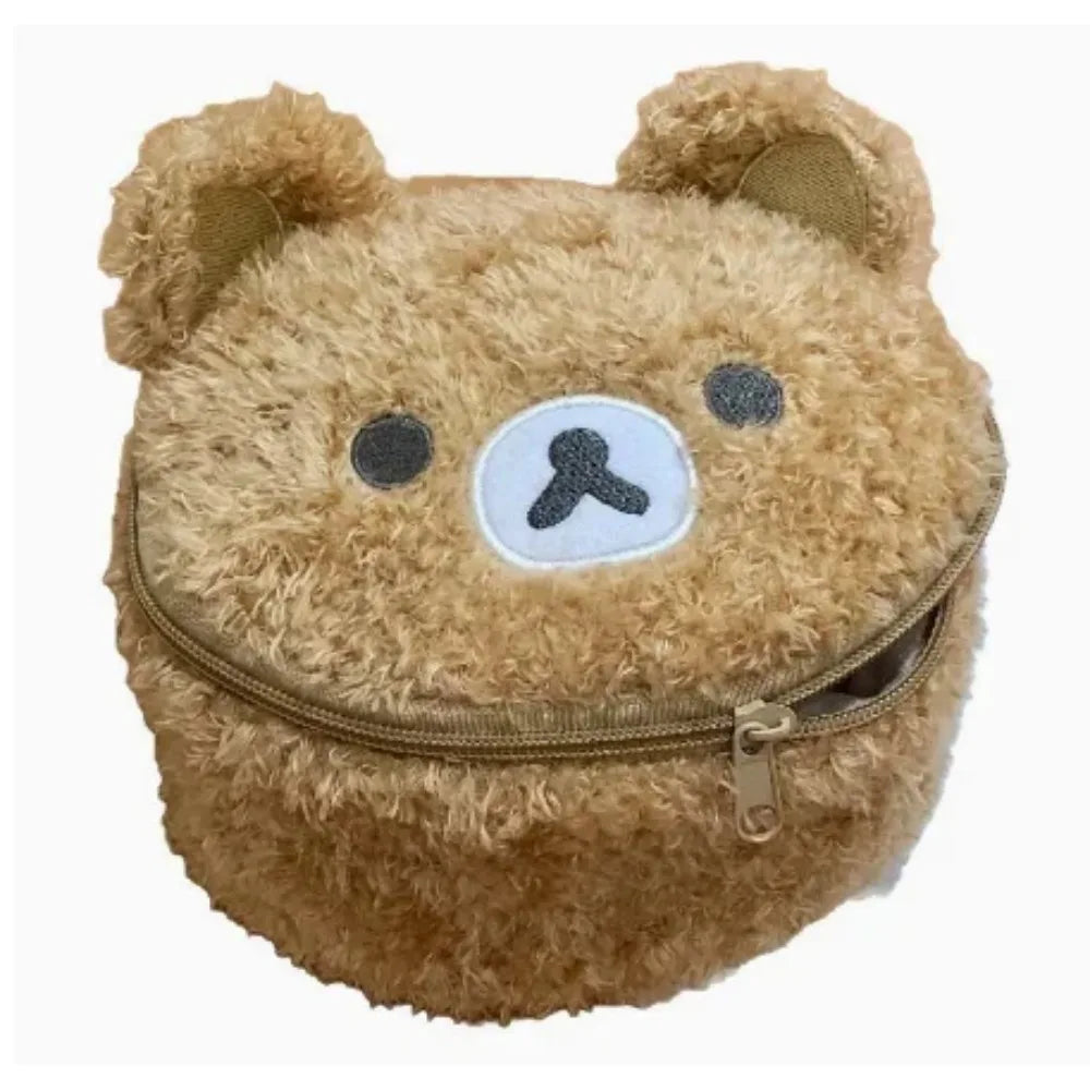 Soft Plush Bear Makeup Bag Cosmetic Organizer Women Travel Pouch