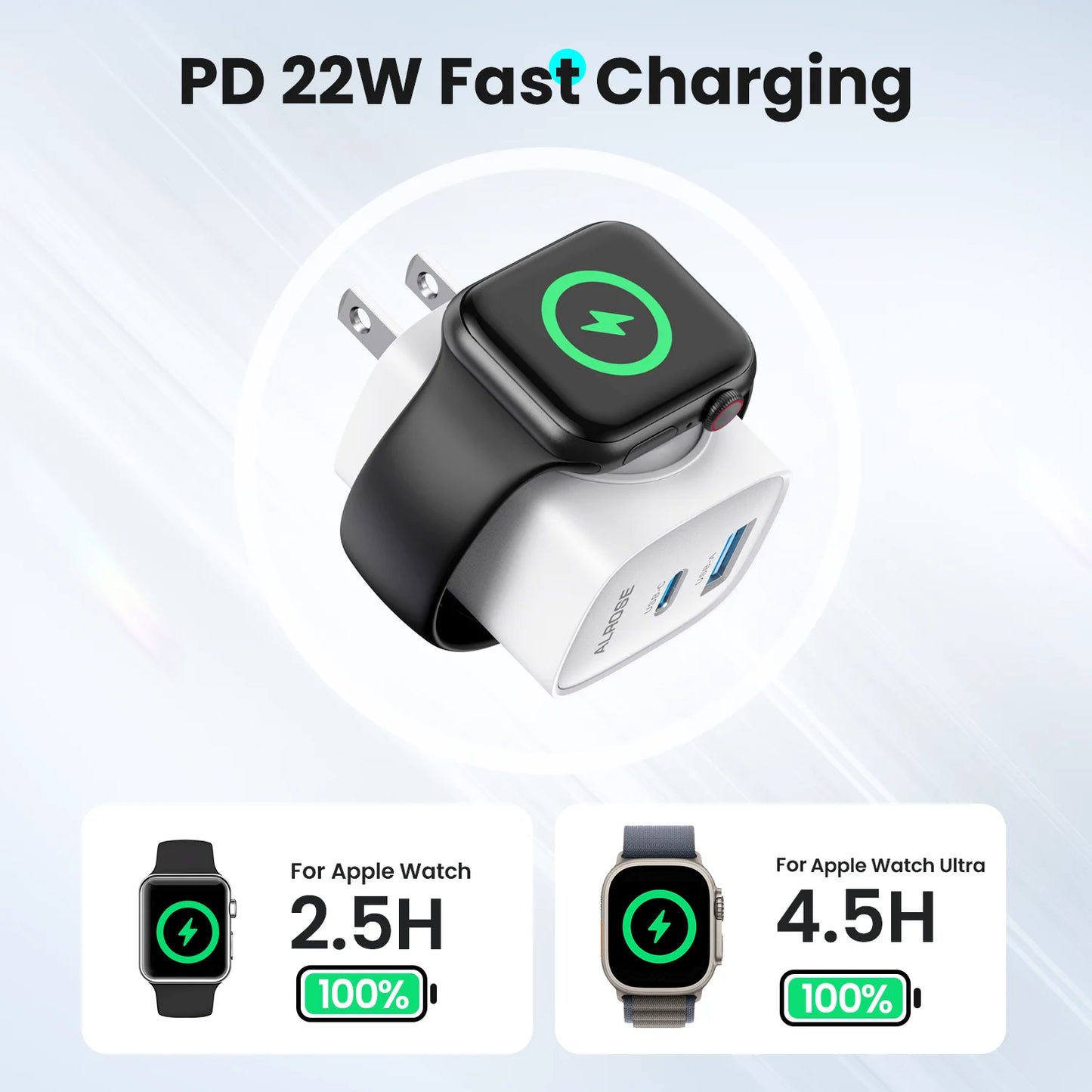 Topadre Wireless Charging Block For Apple Watch And iPhones