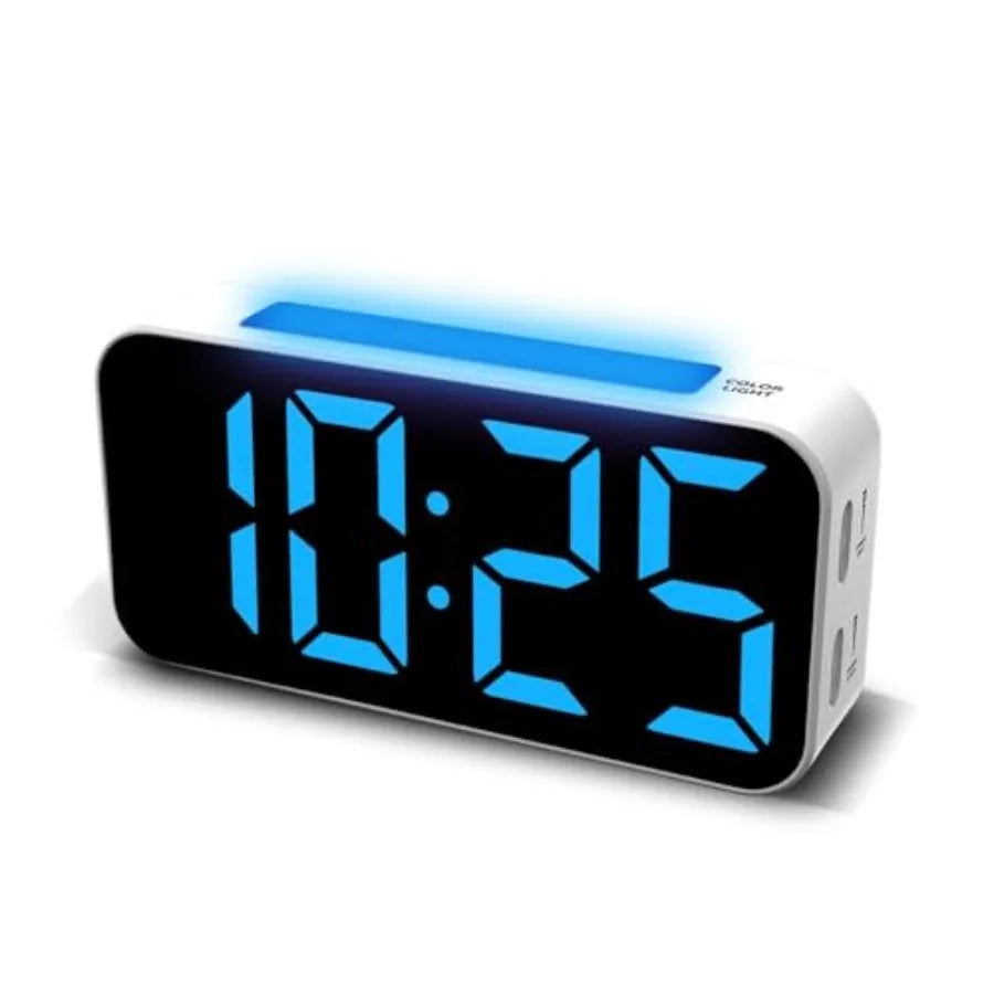 Loud Digital Dual Alarm Clock With Night Light Large Display