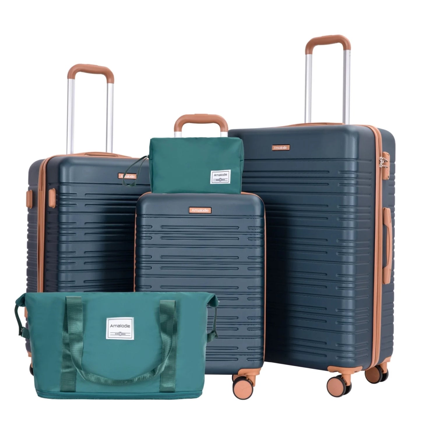 Travelhouse ABS Hard Case Luggage Set TSA Lock Spinner Wheels