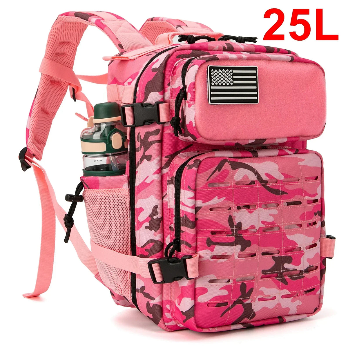 Refi Gear 25L Tactical MOLLE Backpack For Hiking Survival