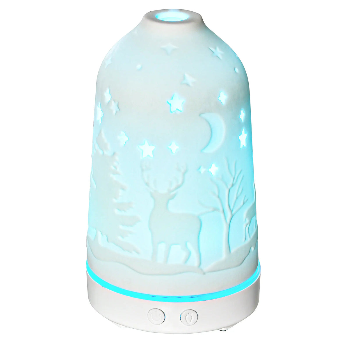 Ultrasonic Aromatherapy Diffuser With Ceramic Cover And Timer For Home