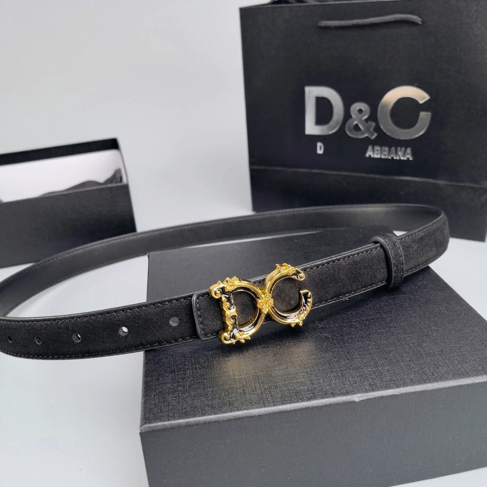 Zuankuo Women Genuine Leather Belt Fashionable Letter Design