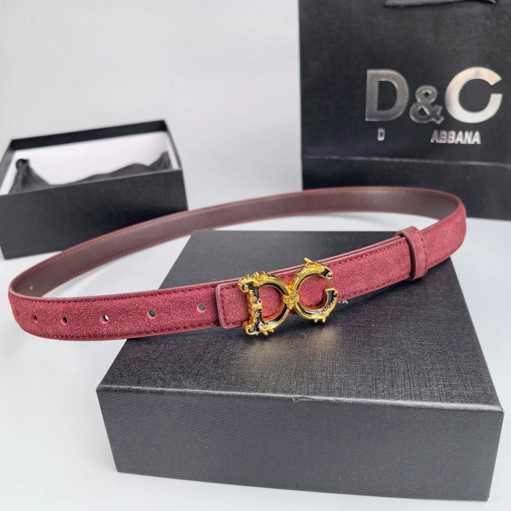 Zuankuo Women Genuine Leather Belt Fashionable Letter Design