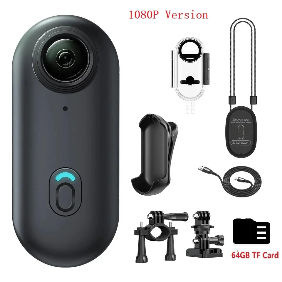 KIDKD Portable 4K Action Camera With WiFi 64GB Memory