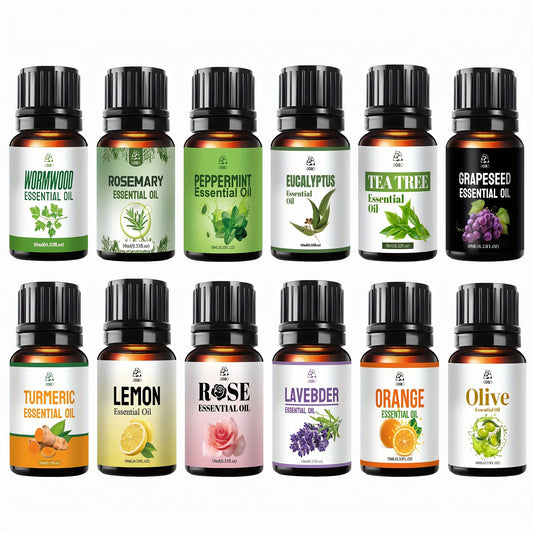 Aoao Natural 12 Piece Skin Care Essential Oil For Face