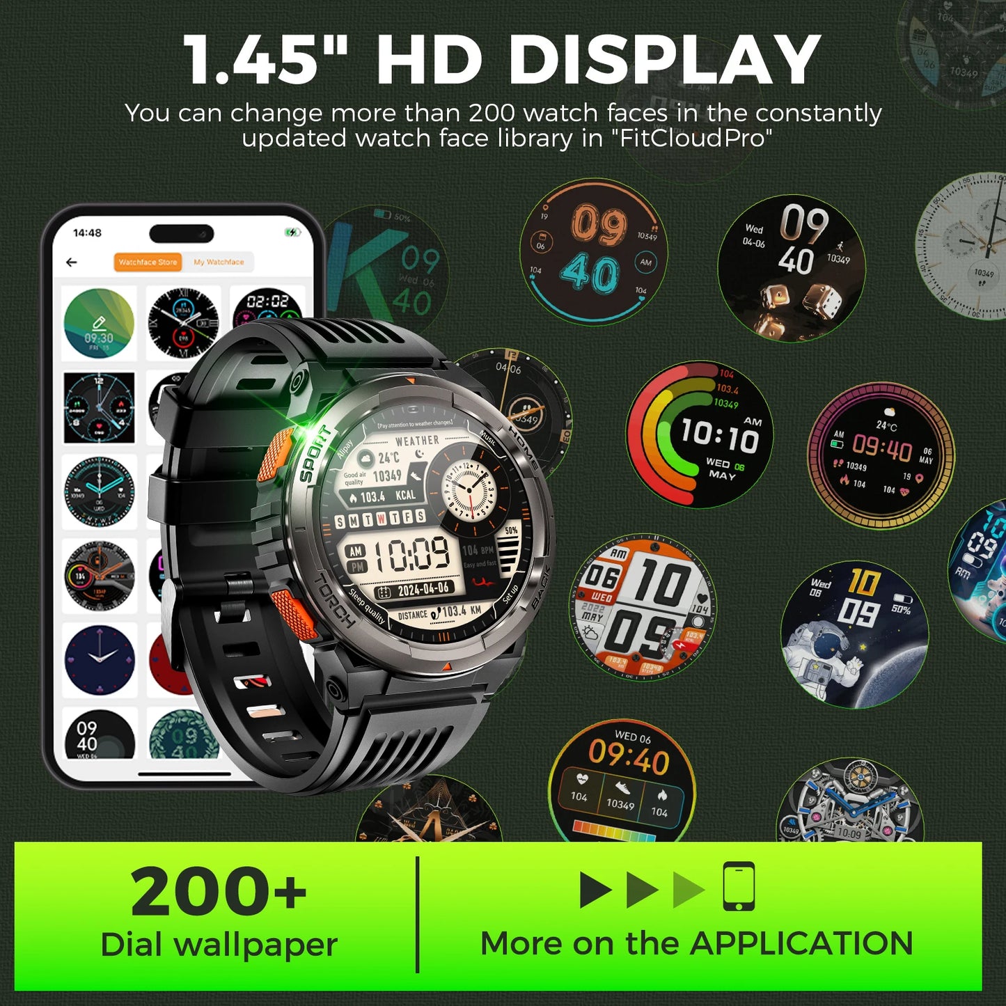 EIGIIS KE5 Smartwatch With Compass Barometer And Waterproof Design