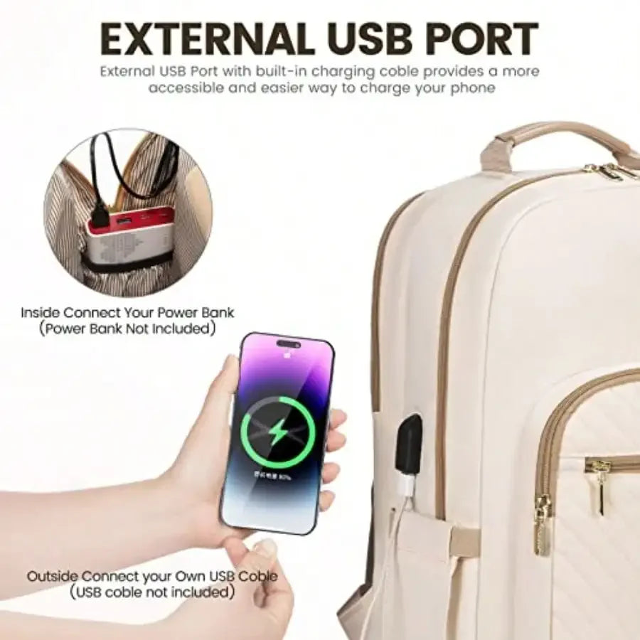 Professional Waterproof Laptop Backpack With USB Port For Travel Use