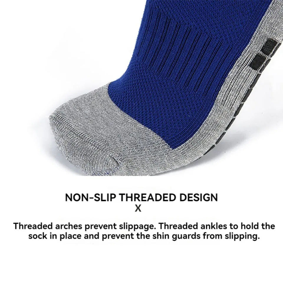 Loogdeel Unisex Soccer Knee High Anti Slip Sports Socks