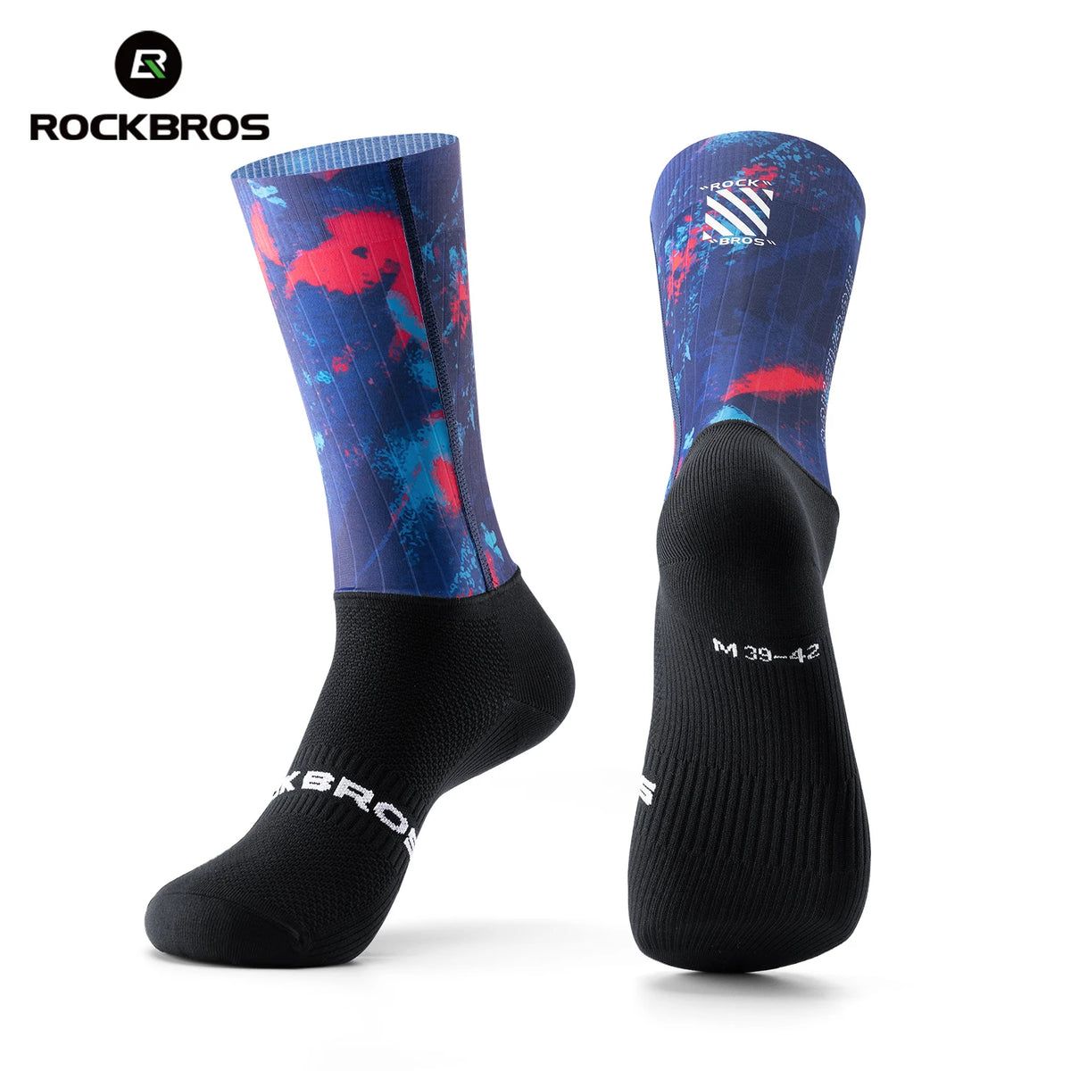 Rockbros Lightweight Cycling Aero Socks Breathable Athletic Performance Sock