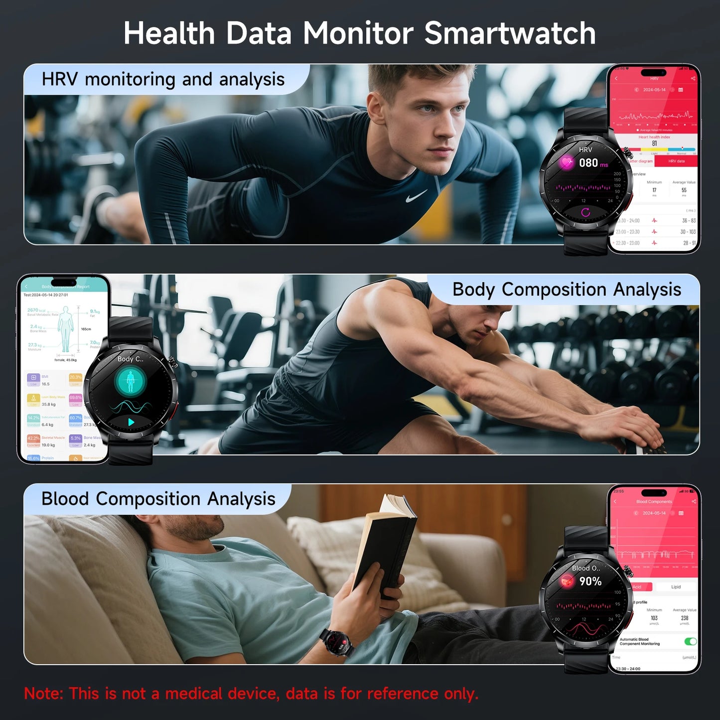 Marsyu Integrated Health Smartwatch Supporting Ecg And Ppg Monitoring