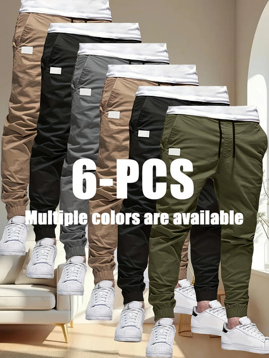 Winthunder Men's Multi Pocket Loose Fit Casual Workwear Pants