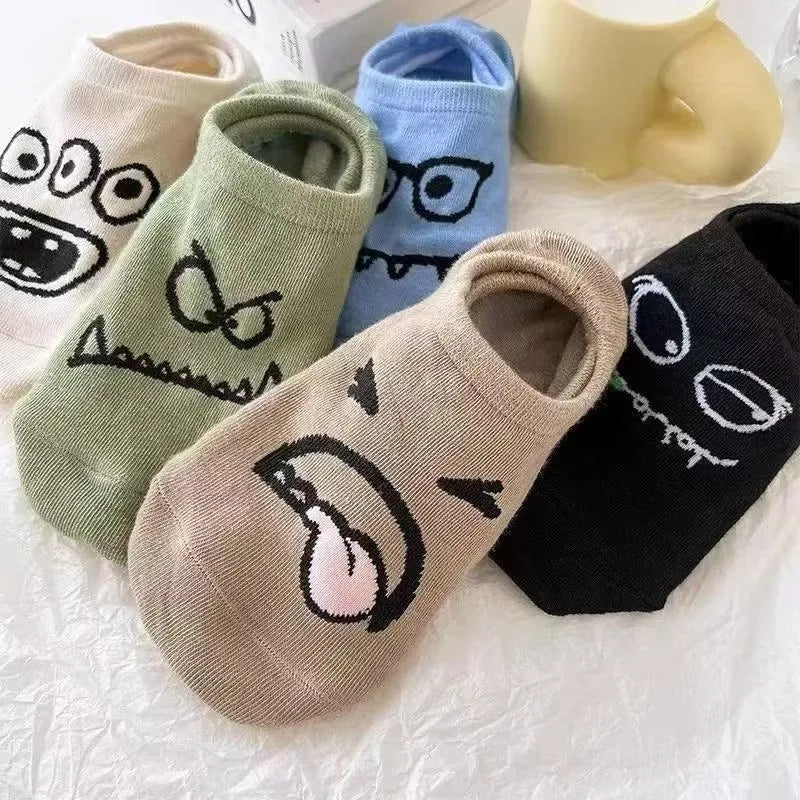 Women's Breathable Invisible Socks 5 Pairs Soft Comfortable Everyday Wear