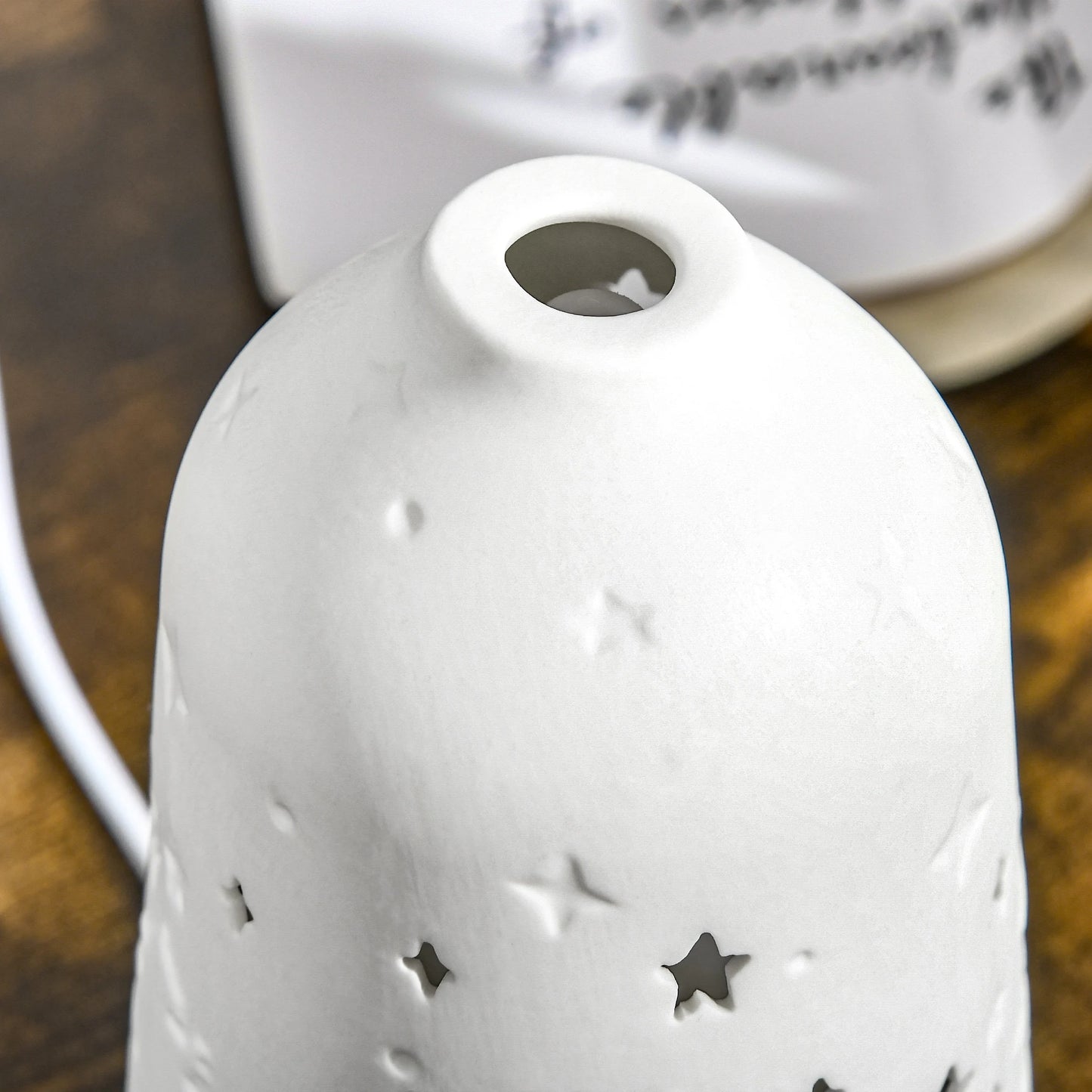Ultrasonic Aromatherapy Diffuser With Ceramic Cover And Timer For Home