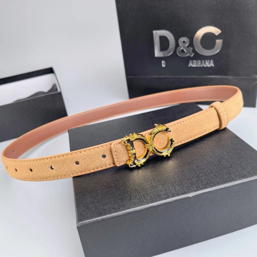 Zuankuo Women Genuine Leather Belt Fashionable Letter Design