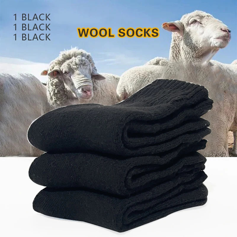 Premium Wool Blend Crew Socks For Winter Warm Comfortable Fit