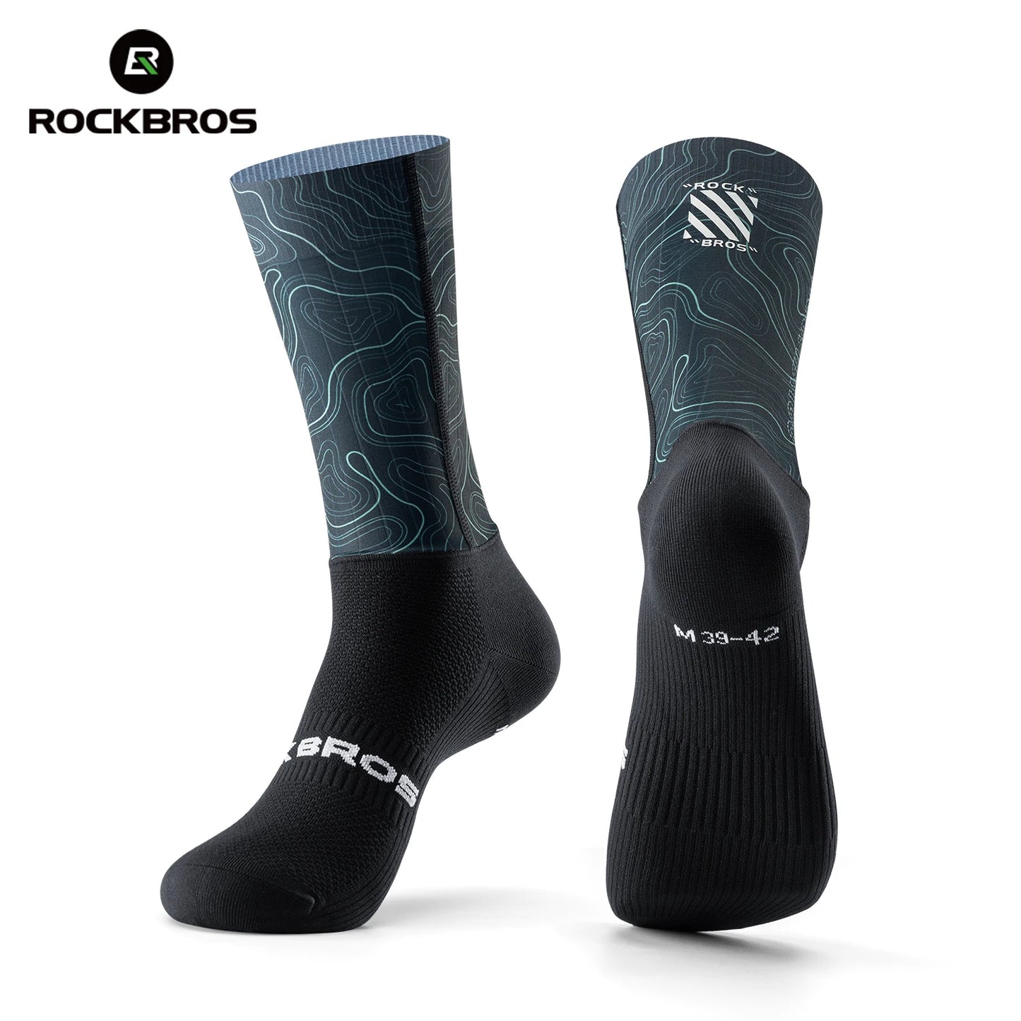 Rockbros Lightweight Cycling Aero Socks Breathable Athletic Performance Sock