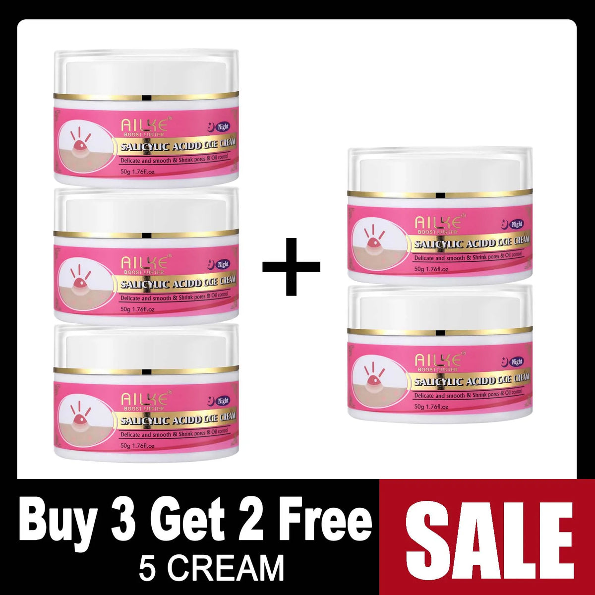 Ailke Organic Anti Acne Face Cream With Oil Control Brightening