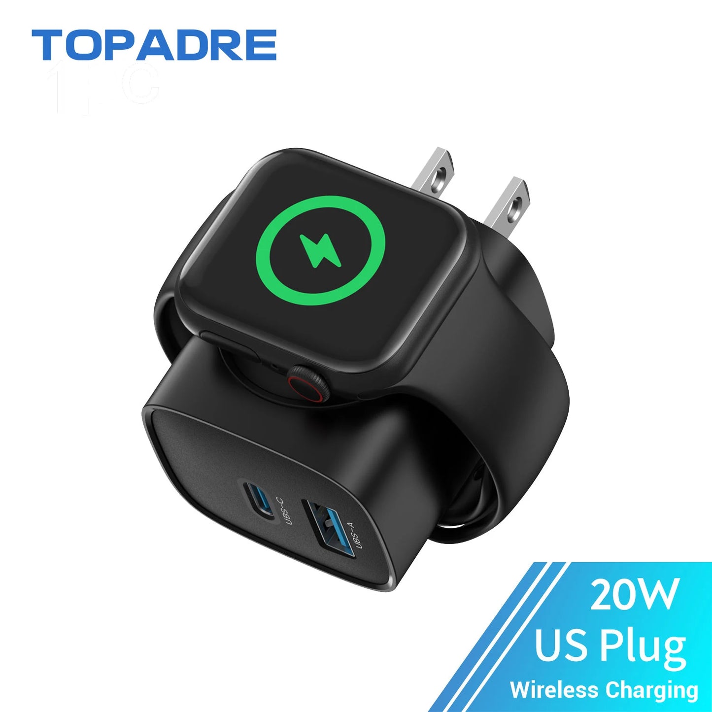 Topadre Wireless Charging Block For Apple Watch And iPhones