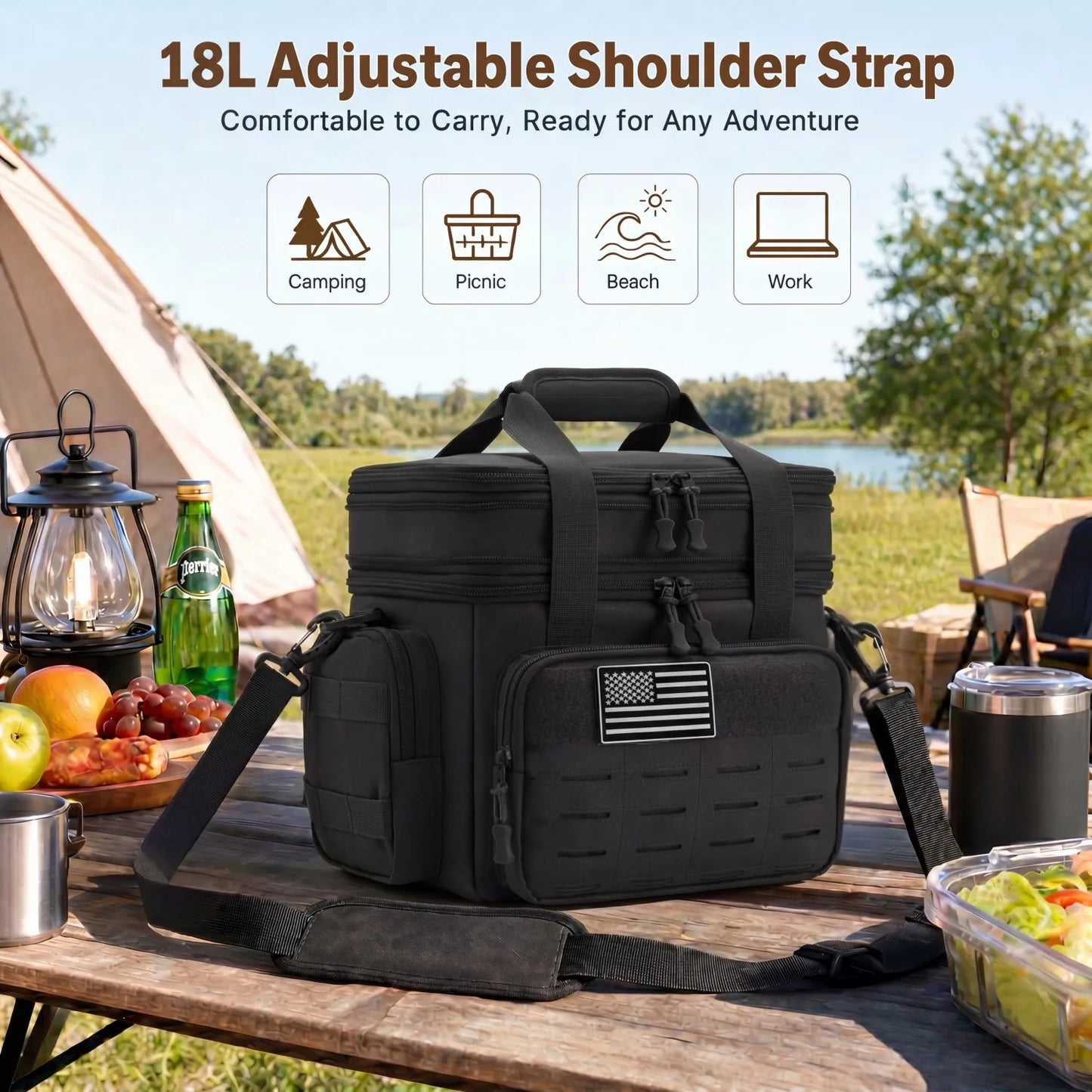 ReFire Gear Insulated Tactical Lunch Bag For Daily Travel