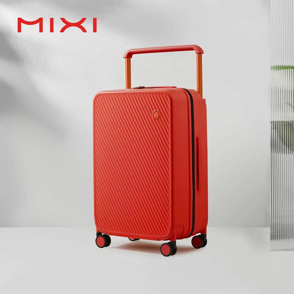 Mixi Hardside Travel Suitcase With Wide Handle And Spinner Wheels