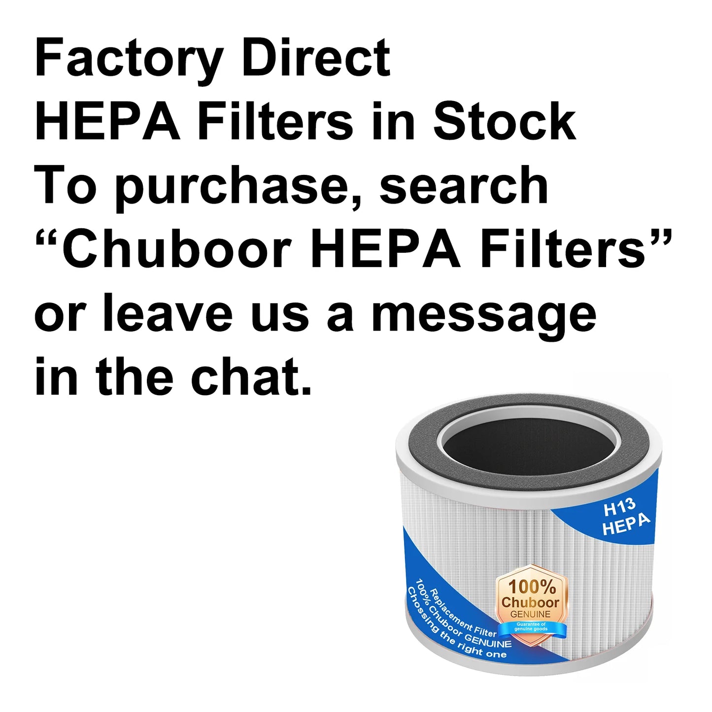 Chuboor H13 True HEPA Air Purifier With Smart PM2.5 Monitoring