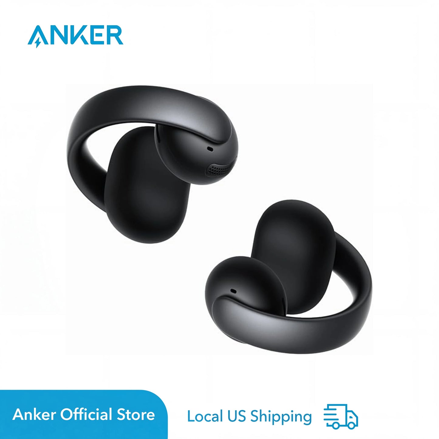 Soundcore AeroClip Open Ear Earbuds With 4 Mic AI Refurbished