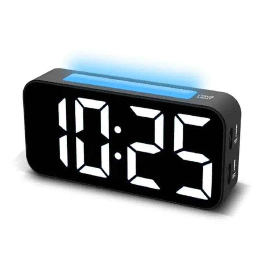 Loud Digital Dual Alarm Clock With Night Light Large Display