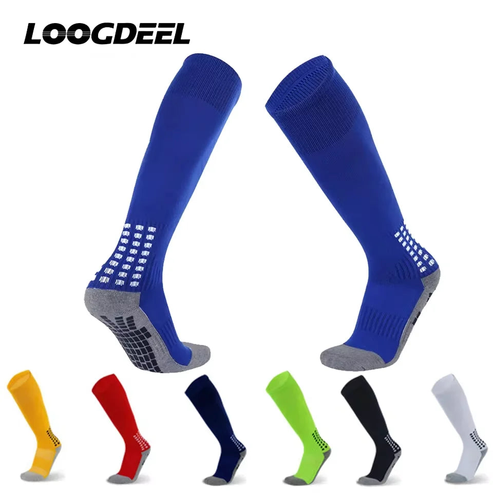 Loogdeel Unisex Soccer Knee High Anti Slip Sports Socks