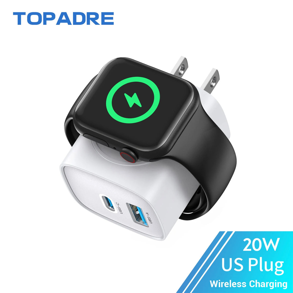 Topadre Wireless Charging Block For Apple Watch And iPhones