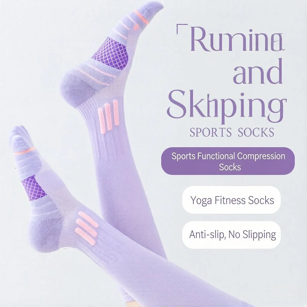 Women Compression Yoga Socks For Summer Fitness Running