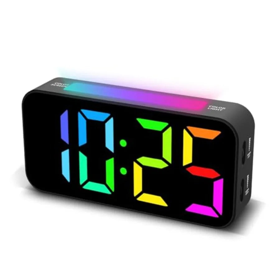 Loud Digital Dual Alarm Clock With Night Light Large Display
