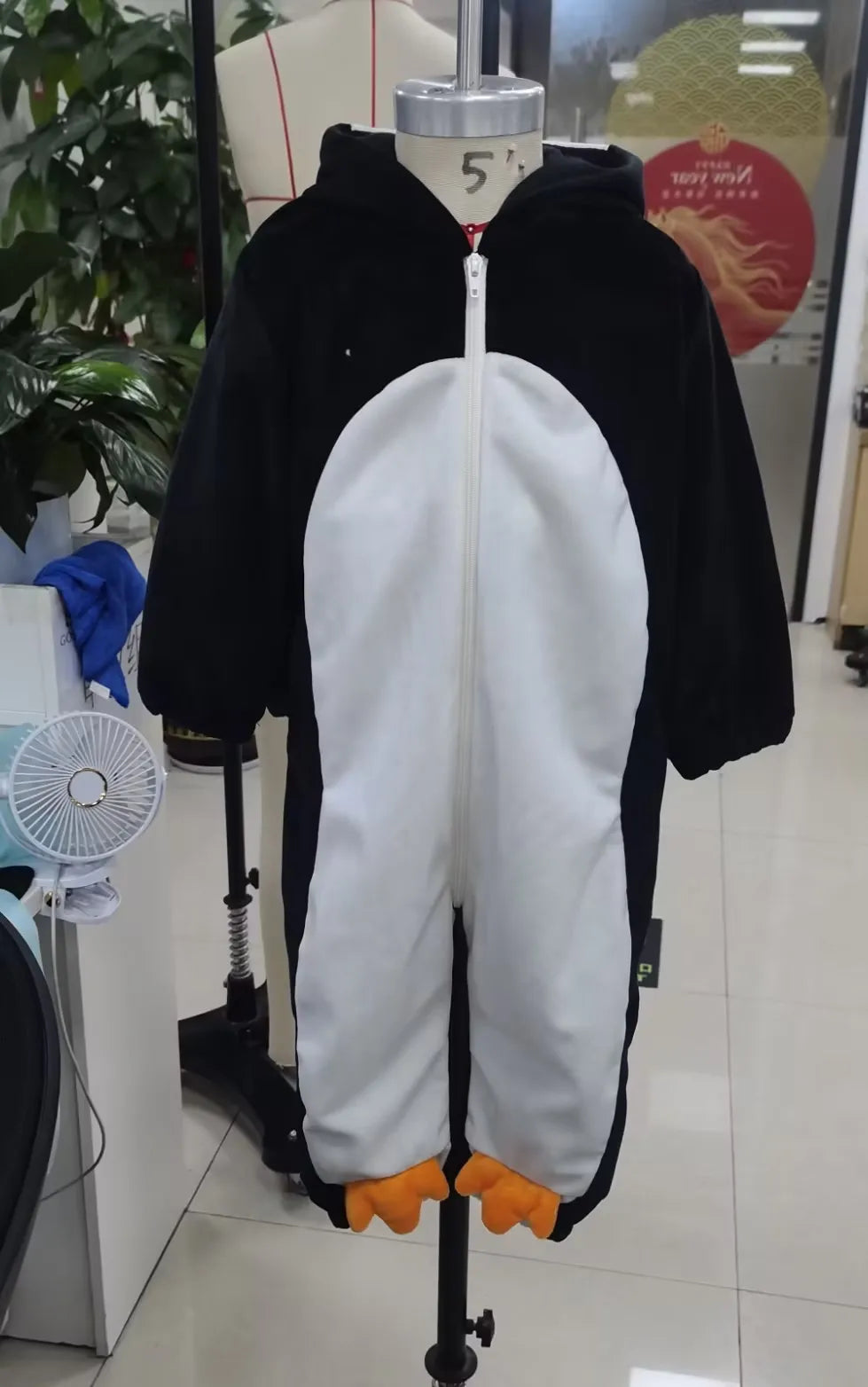 Pudcoco Infant Hooded Plush Romper Cartoon Animal Winter Jumpsuit
