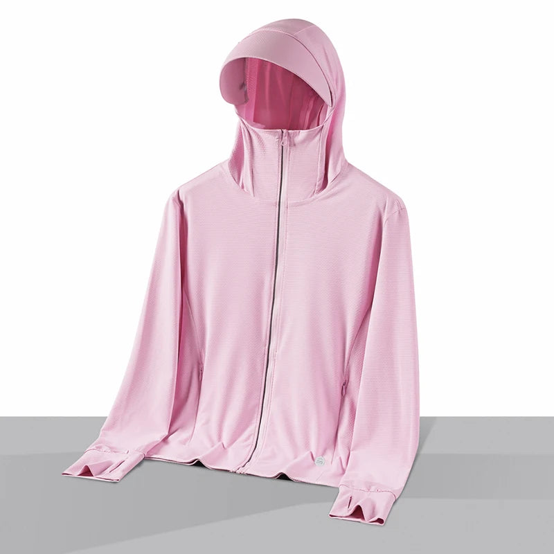 Unisex Breathable Outdoor Sunscreen Jacket Polyester Windproof Coat