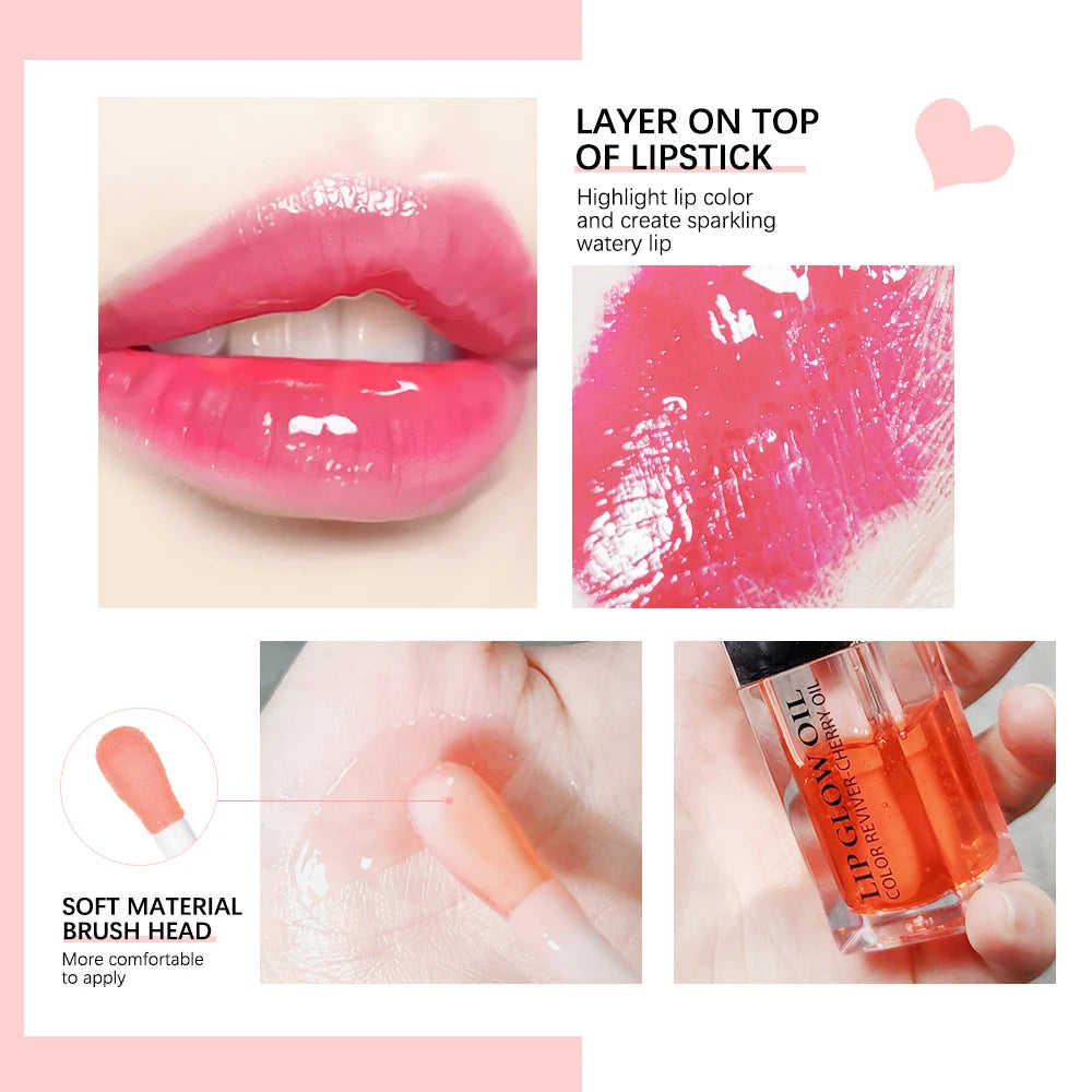 Ibcccndc Hydrating Lip Glow Oil For Plump Glossy Lips