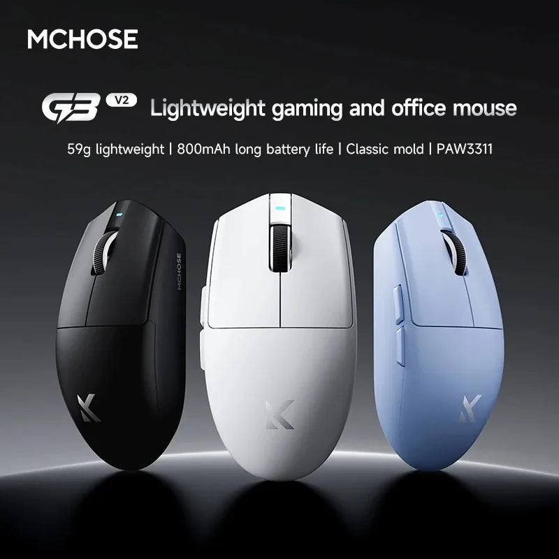 Mchose G3 V2 Wireless Gaming Mouse Pixart 3311 Three Mode